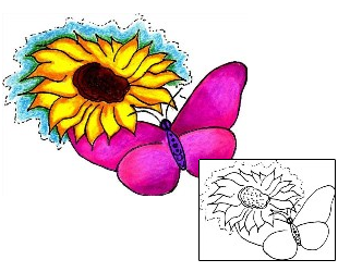 Sunflower Tattoo For Women tattoo | GGF-00029