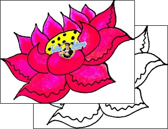 Flower Tattoo plant-life-flowers-tattoos-gwenn-glotnis-ggf-00072