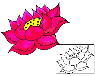 Lotus Tattoo Plant Life tattoo | GGF-00072
