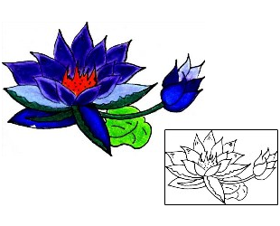 Lotus Tattoo Plant Life tattoo | GGF-00073
