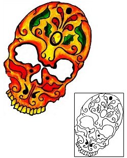 Day of the Dead Tattoo Ethnic tattoo | GGF-00082