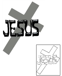 Jesus Tattoo Religious & Spiritual tattoo | GJF-00122