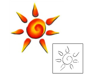 Sun Tattoo Astronomy tattoo | GJF-00165