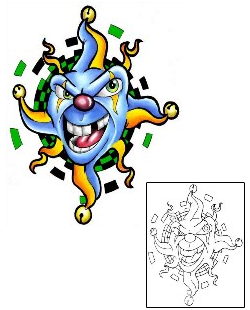 Joker - Jester Tattoo Mythology tattoo | GJF-00168