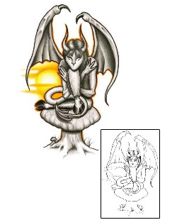 Devil - Demon Tattoo Horror tattoo | GJF-00439