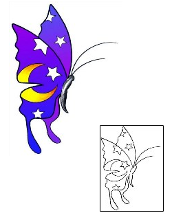 Star Tattoo Insects tattoo | GJF-00488