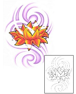 Lotus Tattoo Plant Life tattoo | GJF-01372
