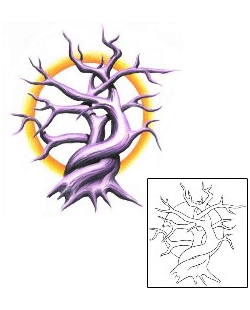 Tree Tattoo Plant Life tattoo | GJF-01386