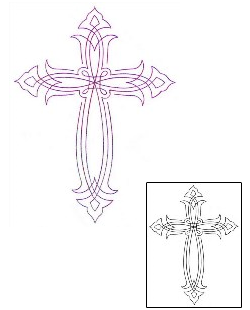 Cross Tattoo Religious & Spiritual tattoo | GJF-01466