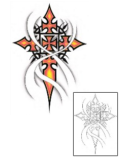 Gothic Tattoo Religious & Spiritual tattoo | GJF-01470