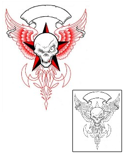 Wings Tattoo Horror tattoo | GJF-01667