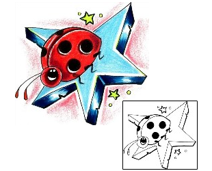 Ladybug Tattoo Astronomy tattoo | GLF-00005
