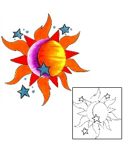 Sun Tattoo Astronomy tattoo | GLF-00036