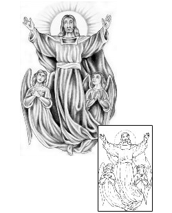 Jesus Tattoo Religious & Spiritual tattoo | GPF-00010