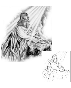 Jesus Tattoo Religious & Spiritual tattoo | GPF-00023