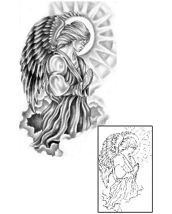 Angel Tattoo Religious & Spiritual tattoo | GPF-00031