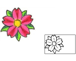 Flower Tattoo Plant Life tattoo | GPF-00148