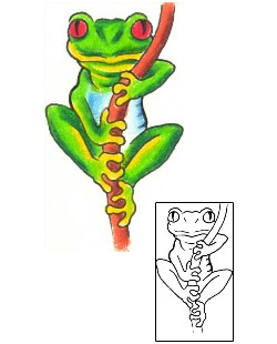 Frog Tattoo Reptiles & Amphibians tattoo | GPF-00157