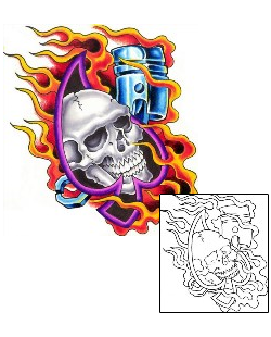 Skull Tattoo Miscellaneous tattoo | GPF-00200