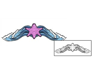 Starfish Tattoo Specific Body Parts tattoo | GRF-00111
