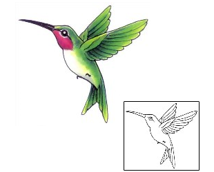 Hummingbird Tattoo Animal tattoo | GSF-00054