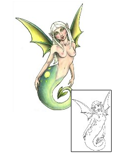 Mermaid Tattoo Mythology tattoo | GSF-00273