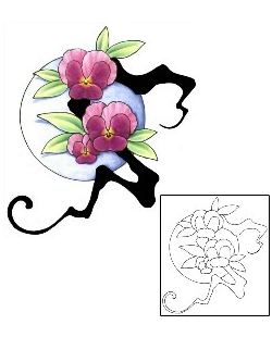 Pansy Tattoo Plant Life tattoo | GSF-00389