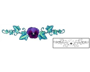 Pansy Tattoo Specific Body Parts tattoo | GSF-00458