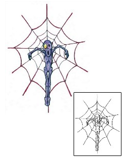 Spider Web Tattoo GSF-00575