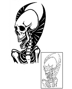 Skeleton Tattoo Horror tattoo | GSF-00639
