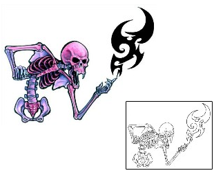 Skeleton Tattoo Horror tattoo | GSF-00643