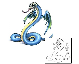 Snake Tattoo Reptiles & Amphibians tattoo | GSF-00660