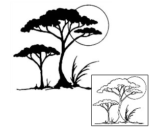 Tree Tattoo Plant Life tattoo | GSF-00718