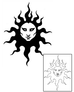 Sun Tattoo Astronomy tattoo | GSF-00793