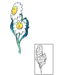 Daisy Tattoo Plant Life tattoo | GSF-00917