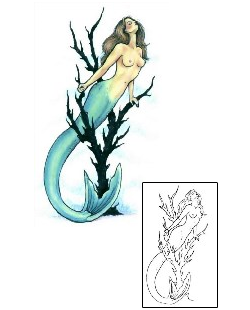 Mermaid Tattoo Marine Life tattoo | GSF-00963