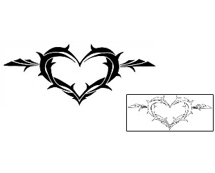 Heart Tattoo For Women tattoo | GSF-00996