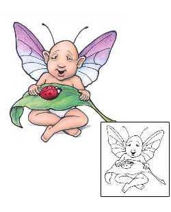 Ladybug Tattoo Celia Baby Fairy Tattoo