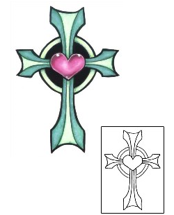 Sacred Heart Tattoo Religious & Spiritual tattoo | GSF-01287