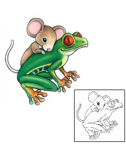 Frog Tattoo Reptiles & Amphibians tattoo | GSF-01315