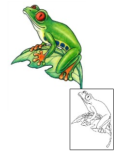 Frog Tattoo Reptiles & Amphibians tattoo | GSF-01328
