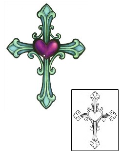 Heart Tattoo Religious & Spiritual tattoo | GSF-01348