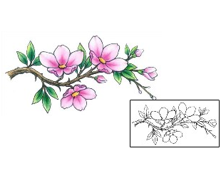 Cherry Blossom Tattoo Plant Life tattoo | GSF-01368