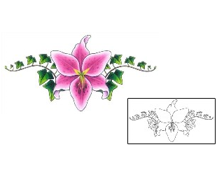 Lily Tattoo Plant Life tattoo | GSF-01380