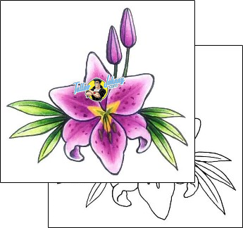 Lily Tattoo plant-life-lily-tattoos-gail-somers-gsf-01381