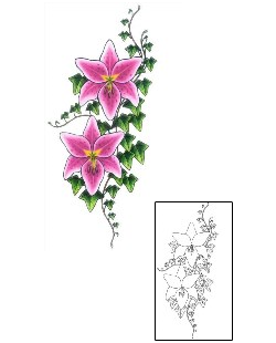 Lily Tattoo Plant Life tattoo | GSF-01383