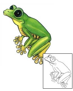 Frog Tattoo Reptiles & Amphibians tattoo | GSF-01427