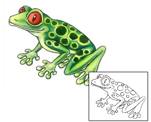 Frog Tattoo Reptiles & Amphibians tattoo | GSF-01429