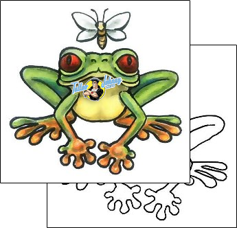 Frog Tattoo reptiles-and-amphibians-frog-tattoos-gail-somers-gsf-01431