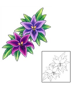 Lily Tattoo Plant Life tattoo | GSF-01443